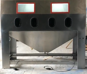 Double Station Wet Sandblasting Cabinet
